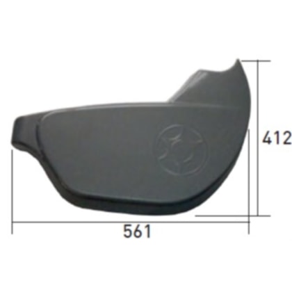 LATERAL POLTRONA S.LEITO C/LOGO LD COM PORTA COPO PRATA G7 10088286
