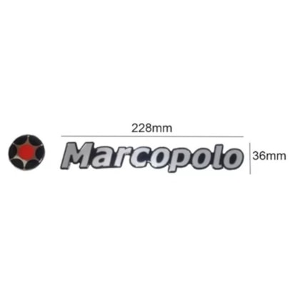 LETREIRO MARCOPOLO 1050/1200 LATERAL C/LOGOTIPO 10144533