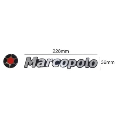 LETREIRO MARCOPOLO 1050/1200 LATERAL COM LOGOTIPO 10144533