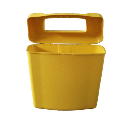LIXEIRA PLASTICO CAIO APACHE AMARELO 2473