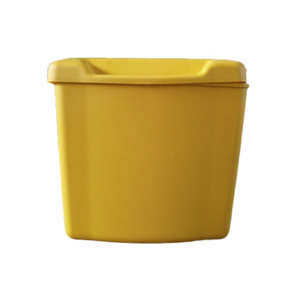 LIXEIRA PLASTICO CAIO APACHE AMARELO 2473