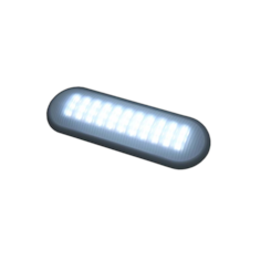 LUMINRARIA MINI LED 24V 63 LEDS S/CHAVE CINZA/CRISTAL 10066198