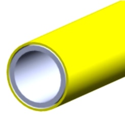 MANGUEIRA TUBO BALAUSTRE AMARELO LISO  034707