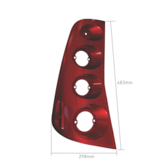 MOLDURA LANTERNA TRASEIRA LE SENIOR MIDI VM 201093 15330057