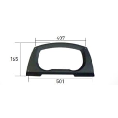 MOLDURA PAINEL INSTRUMENTO VOLARE PRETO 10290442 