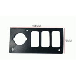 MOLDURA PAINEL INSTRUMENTO VOLARE PRETO 46190120 8002100068