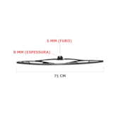 PALHETA LIMPADOR PARABRISA 700MM OT2364 PALHETA LIMPADOR PARABRISA 700MM OT2364