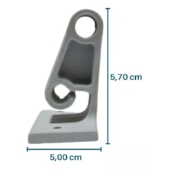 Passador Cortina/Campainha 10100362 001350 Marcopolo G7 Cinza