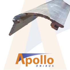 PERFIL ALUMINIO CAPA SAIA BAGAGEIRO EXTERNO BUSSCAR ROD.HI 2001 3MTS 10048776CV