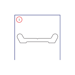 PERFIL ALUMINIO FIXA PVC INTERNO CAIO APACHE 92740019002