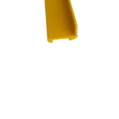 PERFIL PVC ACABAMENTO DEGRAU CANTONEIRA AMARELO  C/FITA PRA123