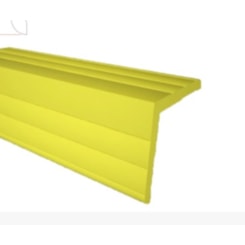 PERFIL PVC DEGRAU ESCADA AMARELO IRIZAR BARRA 2,50MTS 8029175BR