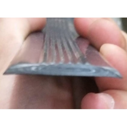 PERFIL PVC ESTRIA DEGRAU ESCADA  PRETO BR 6 METROS MPR407 JPR0010PT 0121203