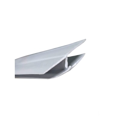 Perfil PVC H Divisória Caio Apache Cinza Chapa 6mm