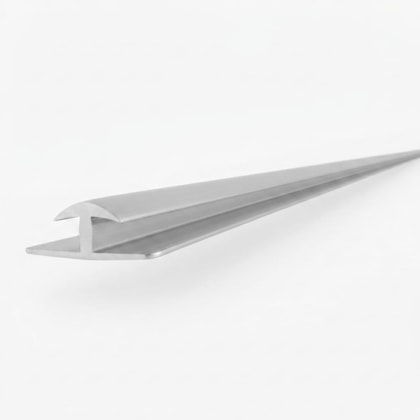 Perfil PVC União Chapas Tipo H Cinza Barra 6m