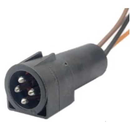 PLUG CONECTOR MACHO 4 VIAS SEM TERMINAL E TRAVA SOLENOIDE PARADA MOTOR VW FORD MWM CUMMINS 91040128 ETE9937 ETE8937