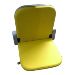 POLTRONA ESCAMOTIAVEL ACOMPANHANTE CADERANTE C/REVESTIMENTO AMARELO