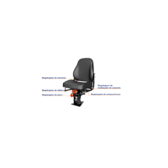 POLTRONA MOTORISTA FIXA HIDRAULICA BASE TRIANGULO CFOP6403