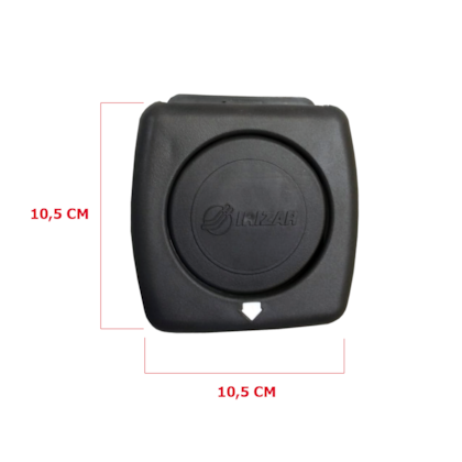 Porta Copo Móvel PCM39111B Irizar Cinza Chumbo com Logotipo