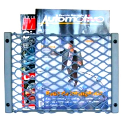 PORTA REVISTA TIPO REDE PRETA 230X600MM 062111247