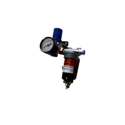REGULADOR PRESSAO COM MANOMETRO + FILTRO AR PREPARACAO C/SUPORTE CONEXAO 6MM  FNA 106936