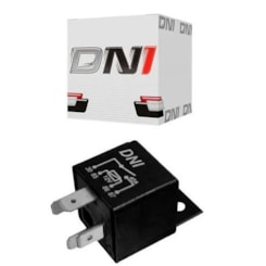 Relé Auxiliar DNI0102 Universal 12V 40A 4 Terminais com Suporte