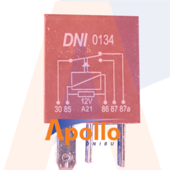 RELE MINI AUXILIAR 24VCC 5/10A 5 TERMINAIS S/SUPORTE 0039613 DNI0134