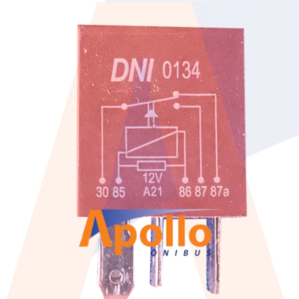 RELE MINI AUXILIAR 24VCC 5/10A 5 TERMINAIS S/SUPORTE 0039613 DNI0134