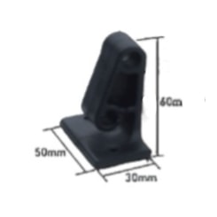 SUPORTE CORDA CORTINA PRETO MICRO MARCOPOLO 24330026 8004200015