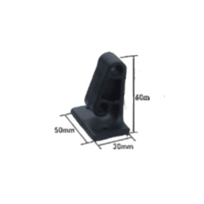 SUPORTE CORDA CORTINA PRETO MICRO MARCOPOLO 24330026 8004200015