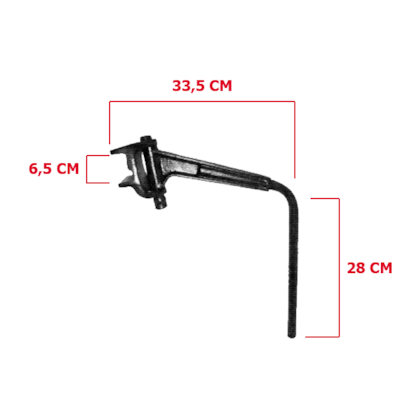 SUPORTE ESPELHO RETROVISOR MICRO URBANO 5 LE/LD AL061