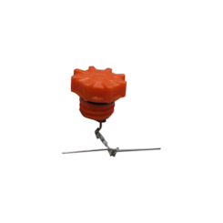 TAMPA TANQUE COMBUSTIVEL PLASTICO LARANJA