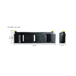 TANQUE COMBUSTIVEL PLASTICO 300L 1560 1961 8021067BR