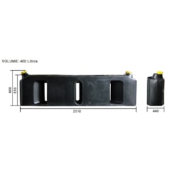 TANQUE COMBUSTIVEL PLASTICO 400 LTS 0703795