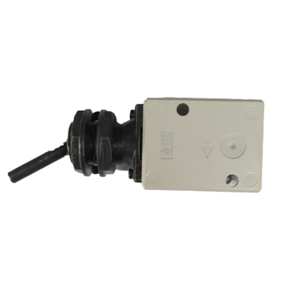 VALVULA 3/2 VIAS 1/8 NPT ALAVANCA TIC TAC ACIONAMENTO ESTICADOR CORREIA AR CONDICIONADO IRIZAR AH3100087BRA